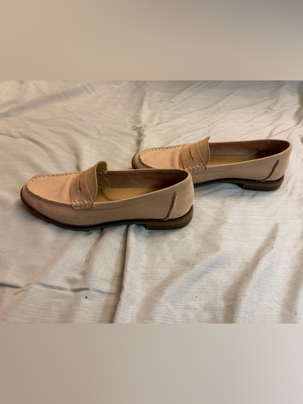 Sperry Women's Seaport Penny Loafer Nubuck Shoe blush pink - Picture 5 of 7